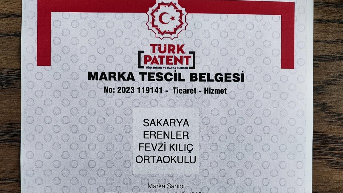 Türk Patent Enstitüsü tarafından okulumuzun marka tescili yapıldı. 